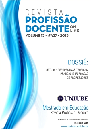 					View Vol. 13 No. 27 (2013): DOSSIÊ: LEITURA - PERSPECTIVAS TEÓRICAS, PRÁTICAS E FORMAÇÃO DE PROFESSORES
				